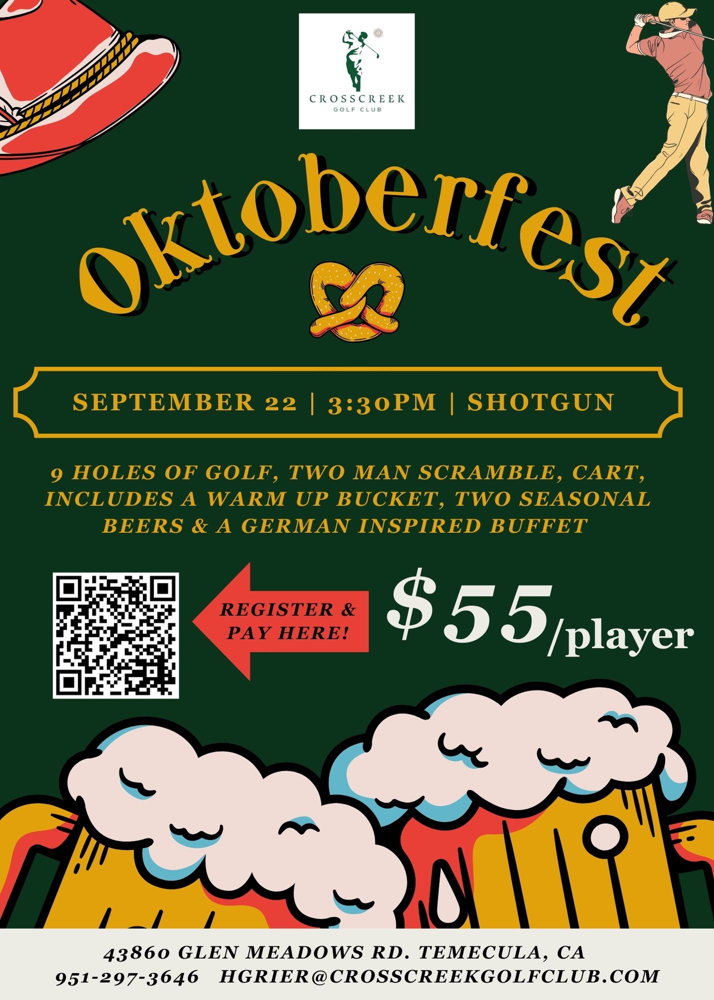 Cross Creek Oktoberfest Tournament Invitation 4